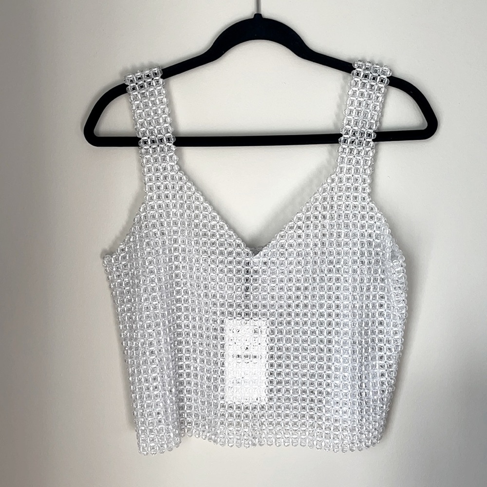 ✨NWT-Zara Limited Edition Beaded Tank Top✨